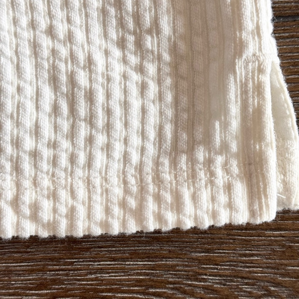 Cream Ribbed Tank Top - Picture 8 of 10